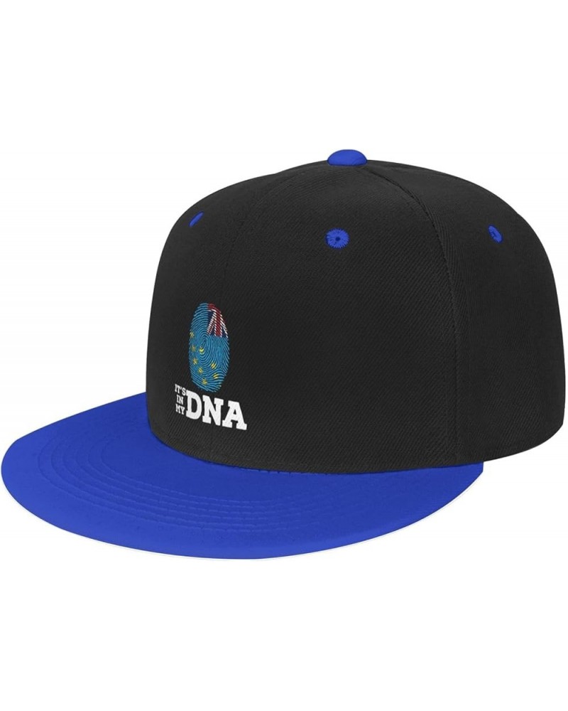 Tuvalu It's in My DNA Baseball Cap for Men Women Snapback Hat Adjustable Flat Bill Hats Blue $9.89 Baseball Caps