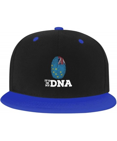 Tuvalu It's in My DNA Baseball Cap for Men Women Snapback Hat Adjustable Flat Bill Hats Blue $9.89 Baseball Caps