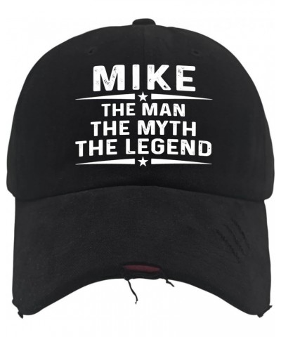 Mike The Man The Myth The Legend Golf Hat Humor Trucker Unisex Black Women's Cap for Mom Gift Hat Slogan Hat Funny Golf Hat C...