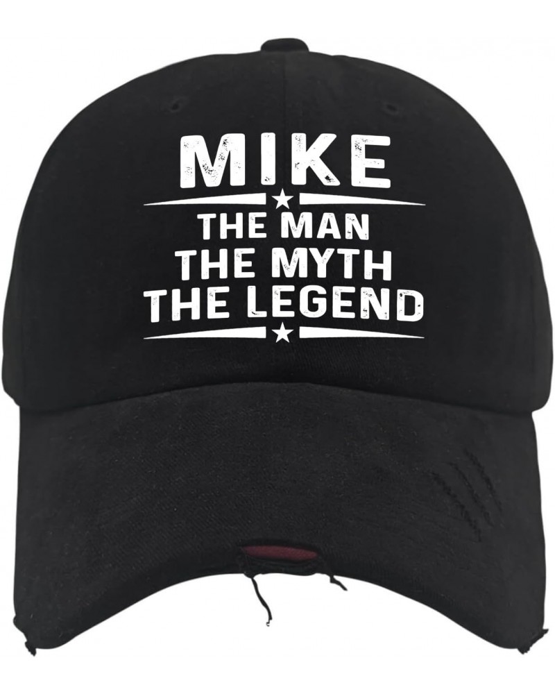 Mike The Man The Myth The Legend Golf Hat Humor Trucker Unisex Black Women's Cap for Mom Gift Hat Slogan Hat Funny Golf Hat C...