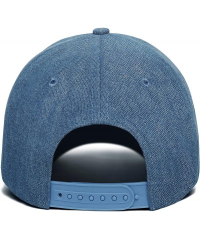 I Love Milfs Denim Trucker Caps for Men Women - Classic Running Caps Adjustable Snapback Caps Blue-7 $9.99 Cowboy Hats