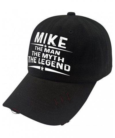 Mike The Man The Myth The Legend Golf Hat Humor Trucker Unisex Black Women's Cap for Mom Gift Hat Slogan Hat Funny Golf Hat C...