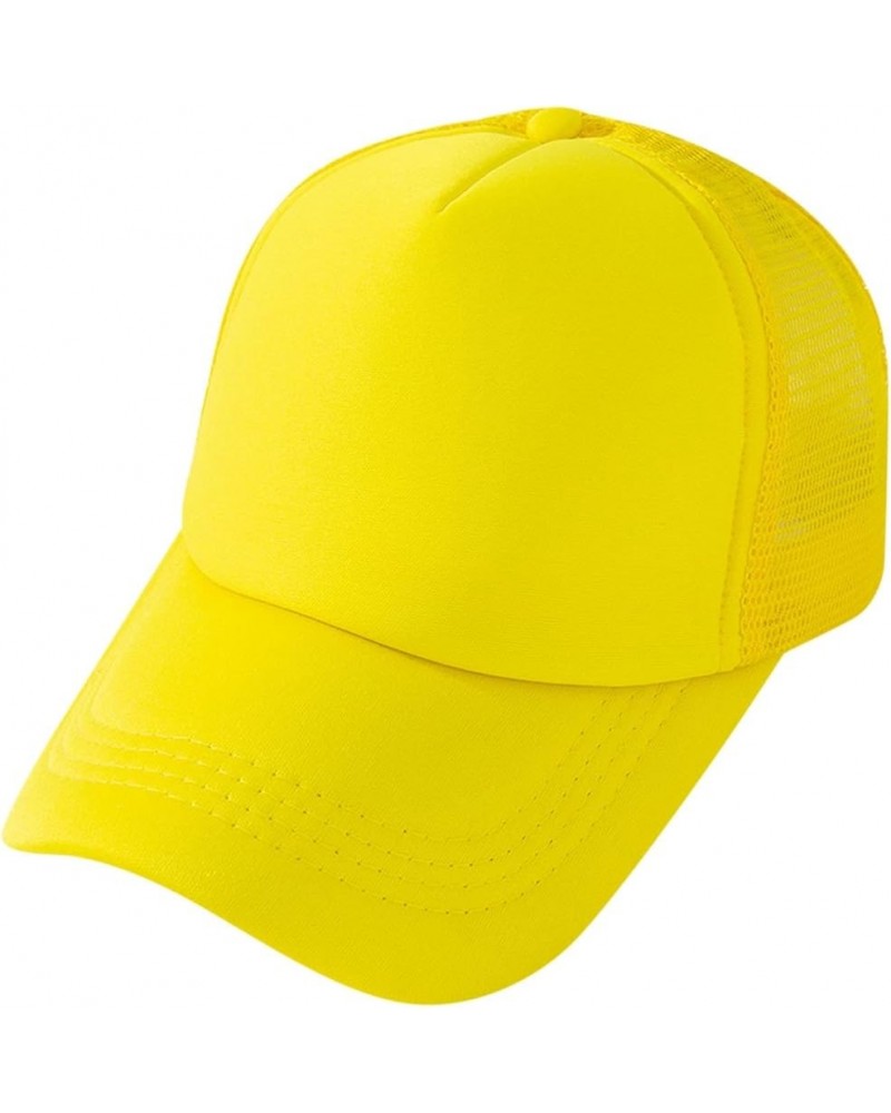 Cap Adult Cap Sunshade Hop Casual Net Outdoors Baseball Hip Baseball Caps Hat 2XL C-yellow $14.39 Baseball Caps