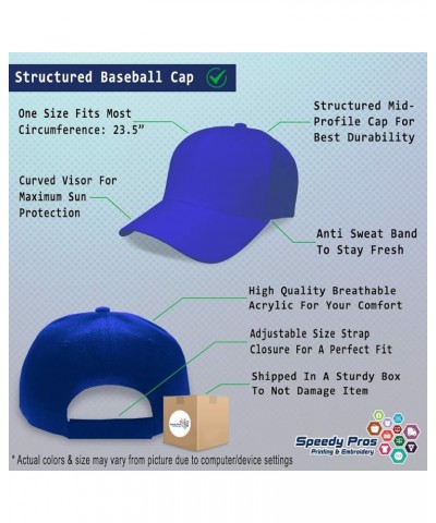 Custom Baseball Cap Cabana Boy Silver Embroidery Dad Hats for Men & Women Royal Blue Personalized Text Here $14.84 Baseball Caps