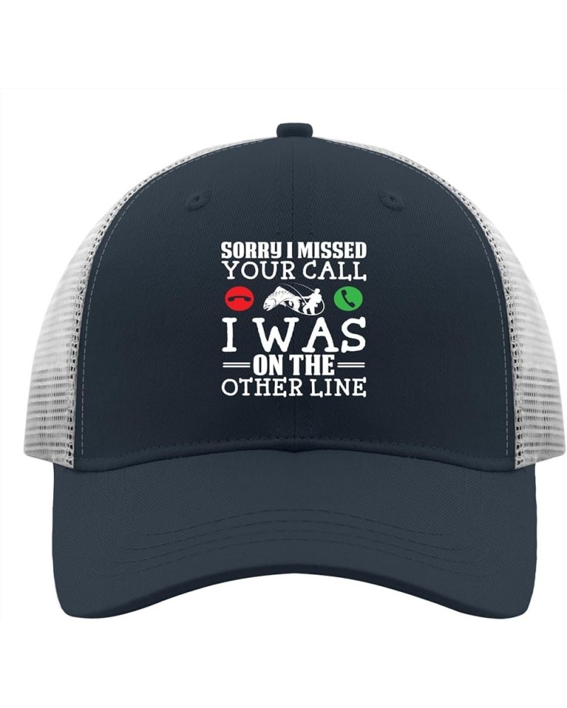 Sorry I Missed I Wass On The Others Line Womens Trucker Hats Funny Ball Hat for Men Tennis Caps Quick Dry Sport Caps Marine B...