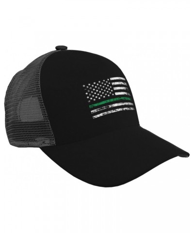 Thin Green Line Bundle with USA Flag Baseball Cap Adjustable for Men Women Breathable Mesh Back Baseball Caps Casual Outdoor ...