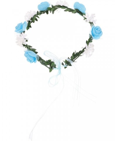 Flower Headband Blue and White Wedding Bride Hair Band for Women Teen Girls Headdress Headpiece for Birthday Prom $6.69 Headb...