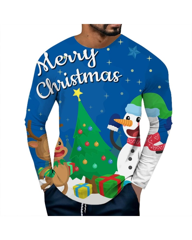 Christmas Shirt 4 7 Christmas Long Sleeve T Shirt Tops Slim Fit Neck Casual Fall Pullover Dye Tee Shirts Blouse Foam Slipper ...