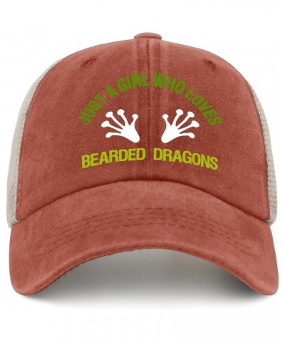 Just A Girl Who Loves Beared Dragons Cap Baseball Hat for Women AllBlack Trucker Hats Gifts for Daughter Baseball Saffron02 $...