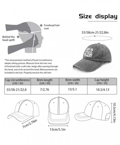 God is Faithful All The Time Cap Men's Hat Pigment Black Mens Baseball Cap Gifts for Grandpa Beach Caps Pigment Gray $10.99 S...