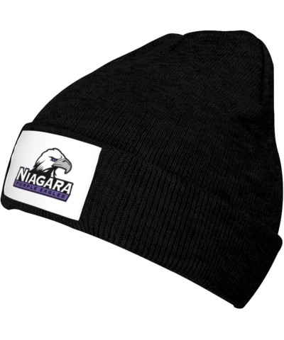 Niagara University Logo Classic Warm Winter Knit Cap Fleece Lined Beanie Hat Black $10.53 Skullies & Beanies