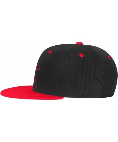 Happy Memorial Day Baseball Cap for Men Women Snapback Hat Adjustable Flat Bill Hats Red $11.62 Baseball Caps