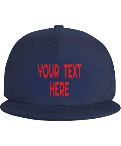 Custom Hat,Custom Name Cap Your Design Here,Custom Hat Design Your Own Classic Mens Womens Trucker Hat Navy Blue-1 $8.38 Base...