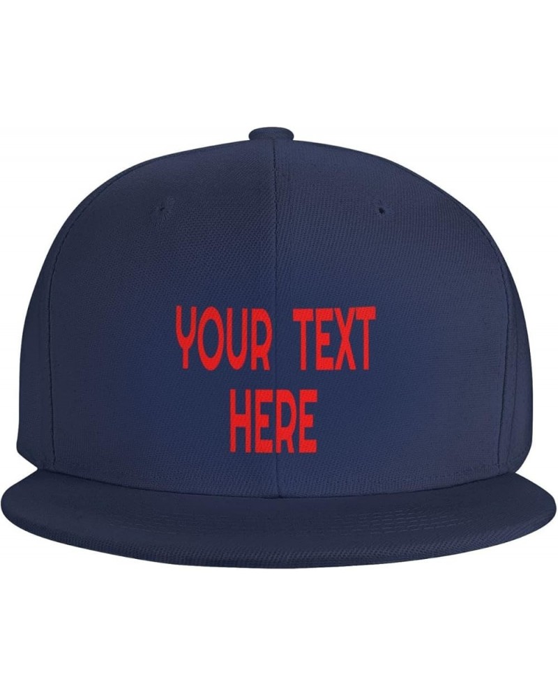 Custom Hat,Custom Name Cap Your Design Here,Custom Hat Design Your Own Classic Mens Womens Trucker Hat Navy Blue-1 $8.38 Base...