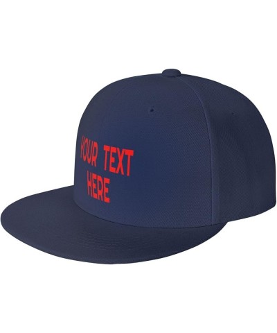 Custom Hat,Custom Name Cap Your Design Here,Custom Hat Design Your Own Classic Mens Womens Trucker Hat Navy Blue-1 $8.38 Base...