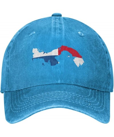 Panama Terrain Map Baseball Cap for Men Women Hats Cotton Trucker Caps Adjustable Dad Hat Blue $9.61 Baseball Caps