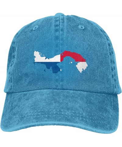 Panama Terrain Map Baseball Cap for Men Women Hats Cotton Trucker Caps Adjustable Dad Hat Blue $9.61 Baseball Caps