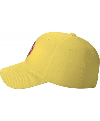 Baseball Cap Adjustable Fashion Uv Protection Floral Portland-Thorns Sandwich Cap Unisex Yellow $17.09 Visors