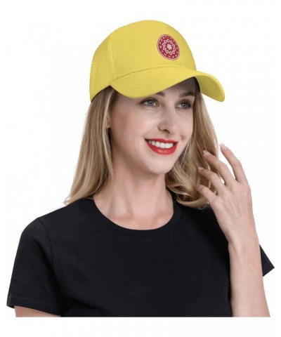 Baseball Cap Adjustable Fashion Uv Protection Floral Portland-Thorns Sandwich Cap Unisex Yellow $17.09 Visors