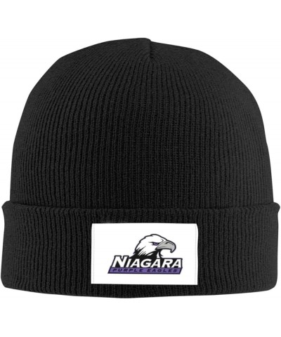 Niagara University Logo Classic Warm Winter Knit Cap Fleece Lined Beanie Hat Black $10.53 Skullies & Beanies