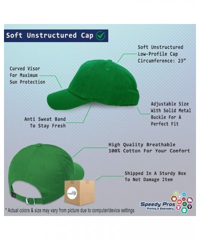 Soft Baseball Cap Que Sera Sera Cotton Dad Hats for Men & Women Kelly Green $13.16 Baseball Caps