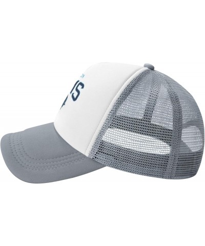 Thomas Jefferson University Logo Trucker Hats for Both Men and Women - Mesh Baseball Snapback Hats Gray $10.29 Baseball Caps