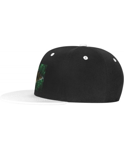 Smoke Style Flag of Guyana Baseball Cap for Men Women Snapback Hat Adjustable Flat Bill Hats White $12.85 Baseball Caps