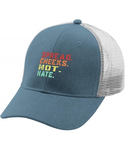 Funny Hat Spread Cheeks Not Hate Funny Gym Fitness & Workout Golf Hat Women Hats Running Hat Men Gifts for Dad Skyblue $12.62...