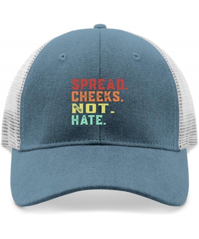 Funny Hat Spread Cheeks Not Hate Funny Gym Fitness & Workout Golf Hat Women Hats Running Hat Men Gifts for Dad Skyblue $12.62...