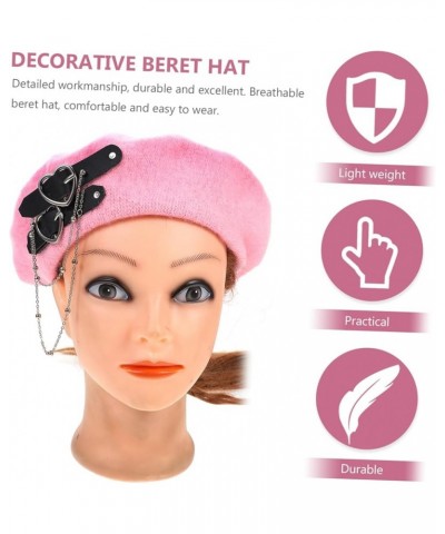 2pcs Girls' Beret Hard Girl Women's Nylon Fashion Pinkx3pcs $22.00 Berets