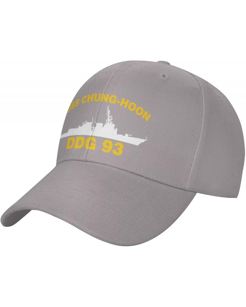 USS Chung-Hoon DDG 93 Flag Baseball Caps-Denim Hats Cowboy Knit hat Fisherman's hat Gray $13.36 Baseball Caps