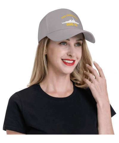 USS Chung-Hoon DDG 93 Flag Baseball Caps-Denim Hats Cowboy Knit hat Fisherman's hat Gray $13.36 Baseball Caps