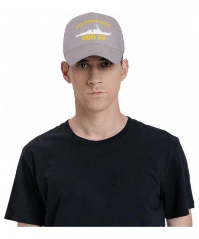 USS Chung-Hoon DDG 93 Flag Baseball Caps-Denim Hats Cowboy Knit hat Fisherman's hat Gray $13.36 Baseball Caps