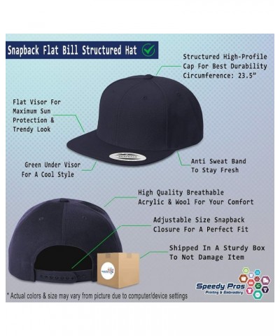 Snapback Hats for Men & Women I (Love) Racquetball Red Heart Sports Lovers Navy Personalized Text Here $20.99 Baseball Caps