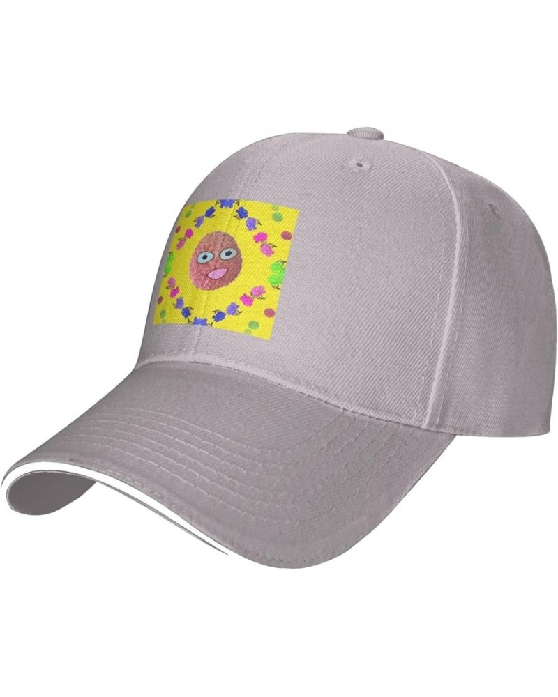 Smiley Lychee Picture Casual General Baseball Cap Black : Comfortable, Light Gray $13.31 Baseball Caps