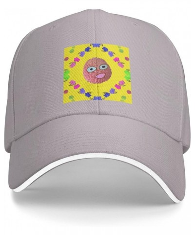 Smiley Lychee Picture Casual General Baseball Cap Black : Comfortable, Light Gray $13.31 Baseball Caps