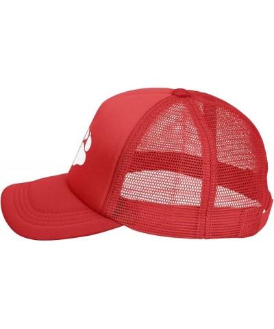 Wolf Paw Baseball Cap Canvas Mesh-Back Cap Red $16.52 Baseball Caps