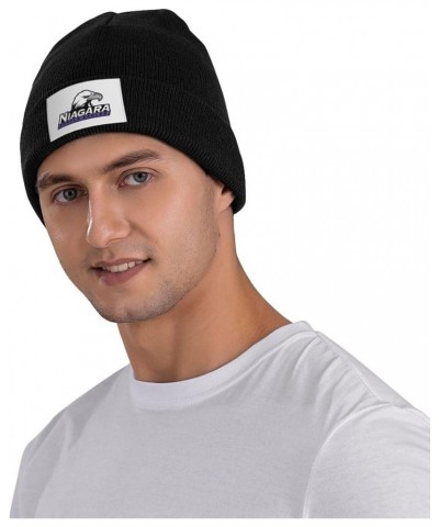 Niagara University Logo Classic Warm Winter Knit Cap Fleece Lined Beanie Hat Black $10.53 Skullies & Beanies