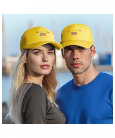 Even My Dog Hates Biden Baseball Cap Fashion Man Womans Baseball Cap Washable Adjustable Dad Hats Yellow $9.90 Baseball Caps