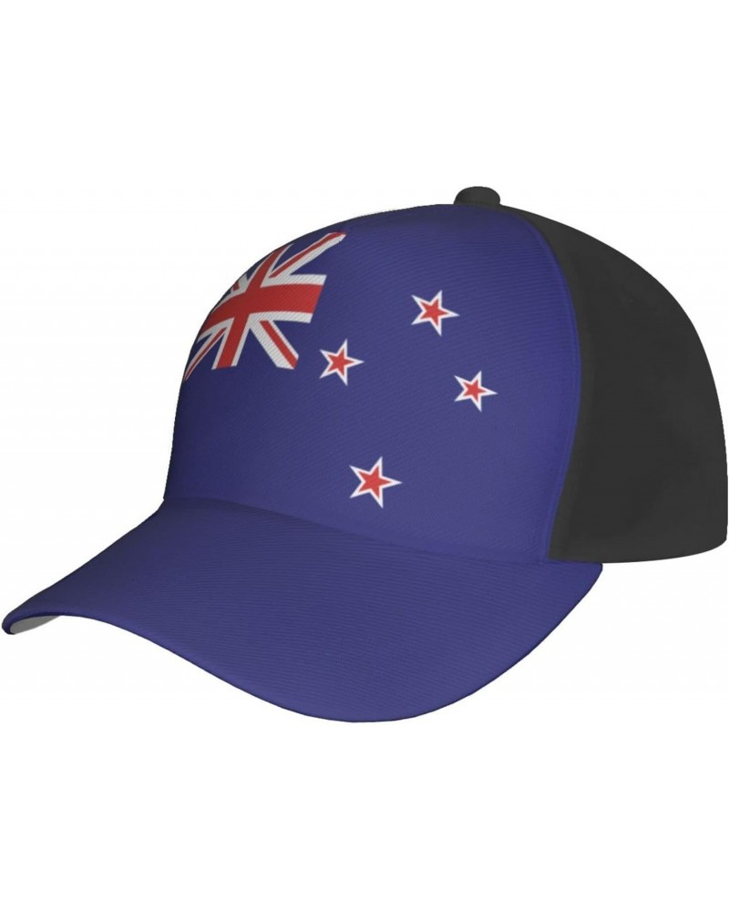 New Zealand Flag Cap Tucker Hat Adjustable Sports Baseball Caps2 Black $13.74 Baseball Caps