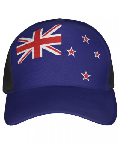 New Zealand Flag Cap Tucker Hat Adjustable Sports Baseball Caps2 Black $13.74 Baseball Caps