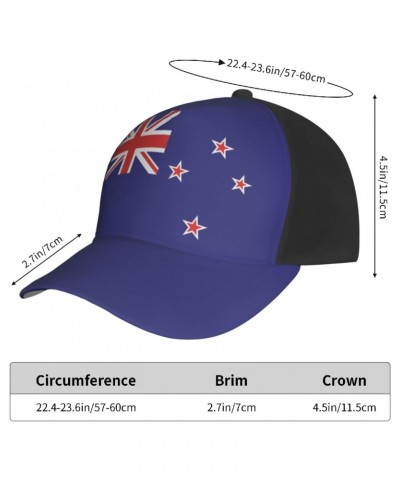 New Zealand Flag Cap Tucker Hat Adjustable Sports Baseball Caps2 Black $13.74 Baseball Caps