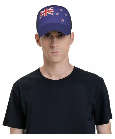 New Zealand Flag Cap Tucker Hat Adjustable Sports Baseball Caps2 Black $13.74 Baseball Caps