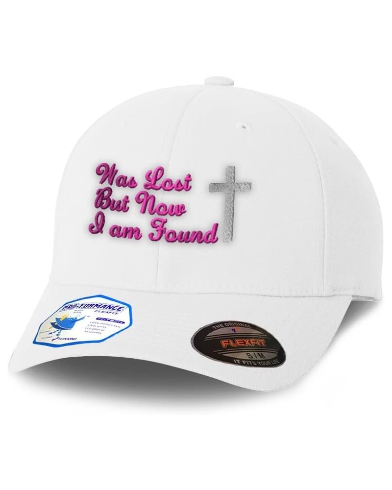 Flexfit Hats for Men & Women was Lost but Now I Am Found Polyester Dad Hat Baseball Cap White $21.59 Baseball Caps