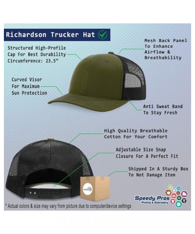 Custom Richardson Trucker Hat I (Love) Amateur Geology Red Heart Hobbies Lovers Loden Black Design Only $18.12 Baseball Caps