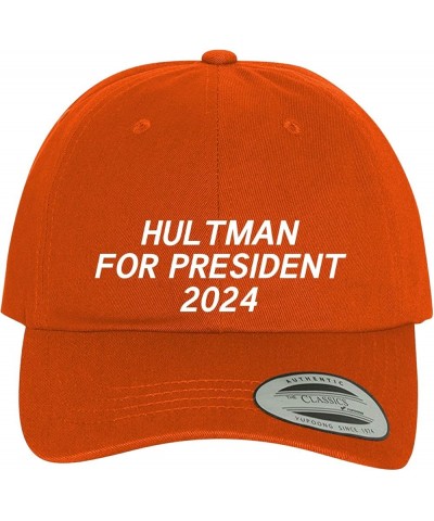 Hultman for President 2024 - Comfortable Dad Hat Baseball Cap Orange $15.97 Baseball Caps