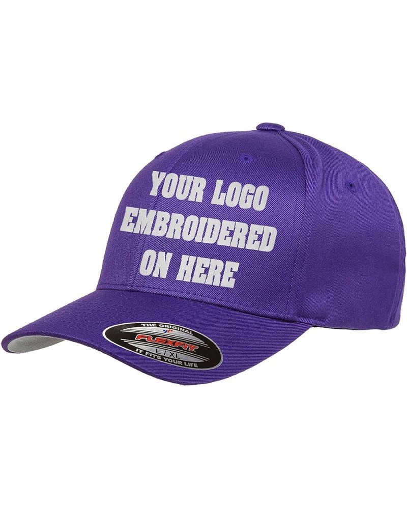 Custom Hat. Flexfit 6277. Flexfit 6477. Embroidered. Your Own Logo Curved Bill. Purple $22.78 Baseball Caps