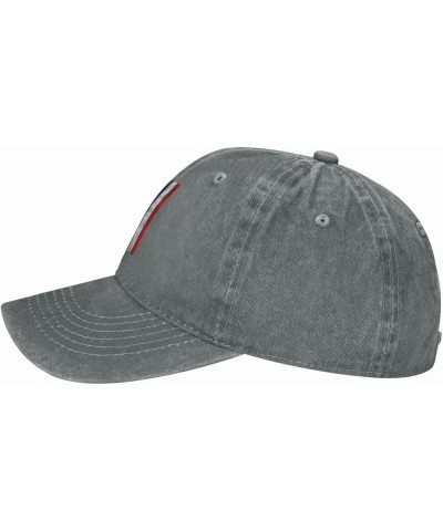 Denim Baseball Cap Adjustable Fitted Hat Retro Casquette for Men Women Gray $9.82 Baseball Caps