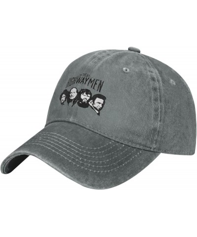 The Music Highwaymen and Band Baseball Cap Adjustable Classic Unisex Vintage Denim Hat Washed Cotton Soft Cap Black Gray $12....