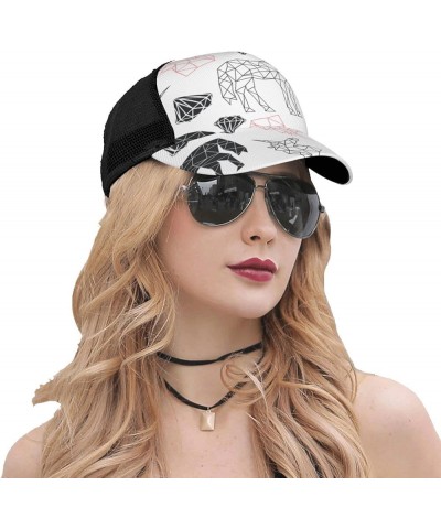 Unicorns Curved Brim Mesh Baseball Cap Casual Sun Hat All Seasons for Unisex Unicorns 68 $8.31 Baseball Caps